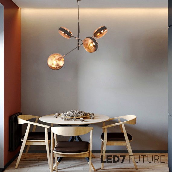 Loft Industry Modern - Head Chandelier